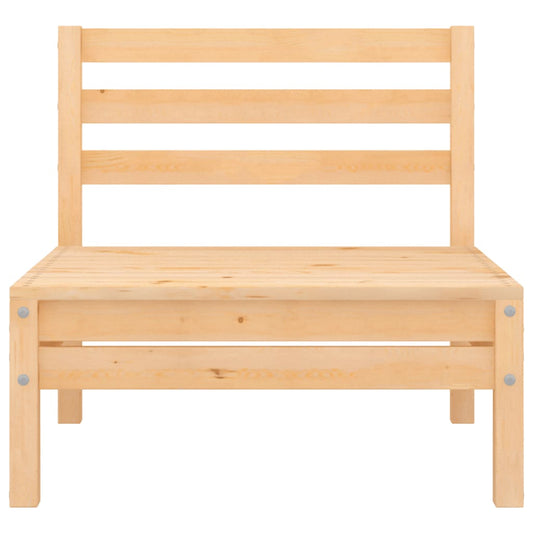 vidaXL Καναπές Κήπου Μεσαίος από Μασίφ Ξύλο Πεύκου