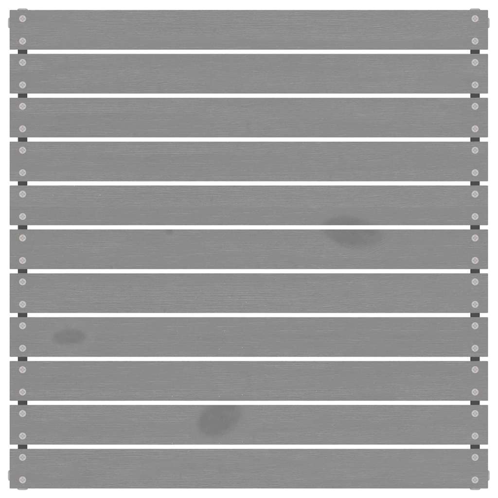 vidaXL Υποπόδιο Κήπου Γκρι από Μασίφ Ξύλο Πεύκου