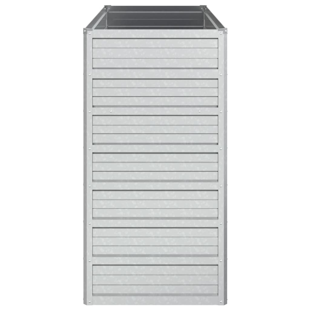 vidaXL Ζαρντινιέρα Υπερυψωμένη Ασημί 100x40x77 εκ. Γαλβανισμ. Χάλυβας