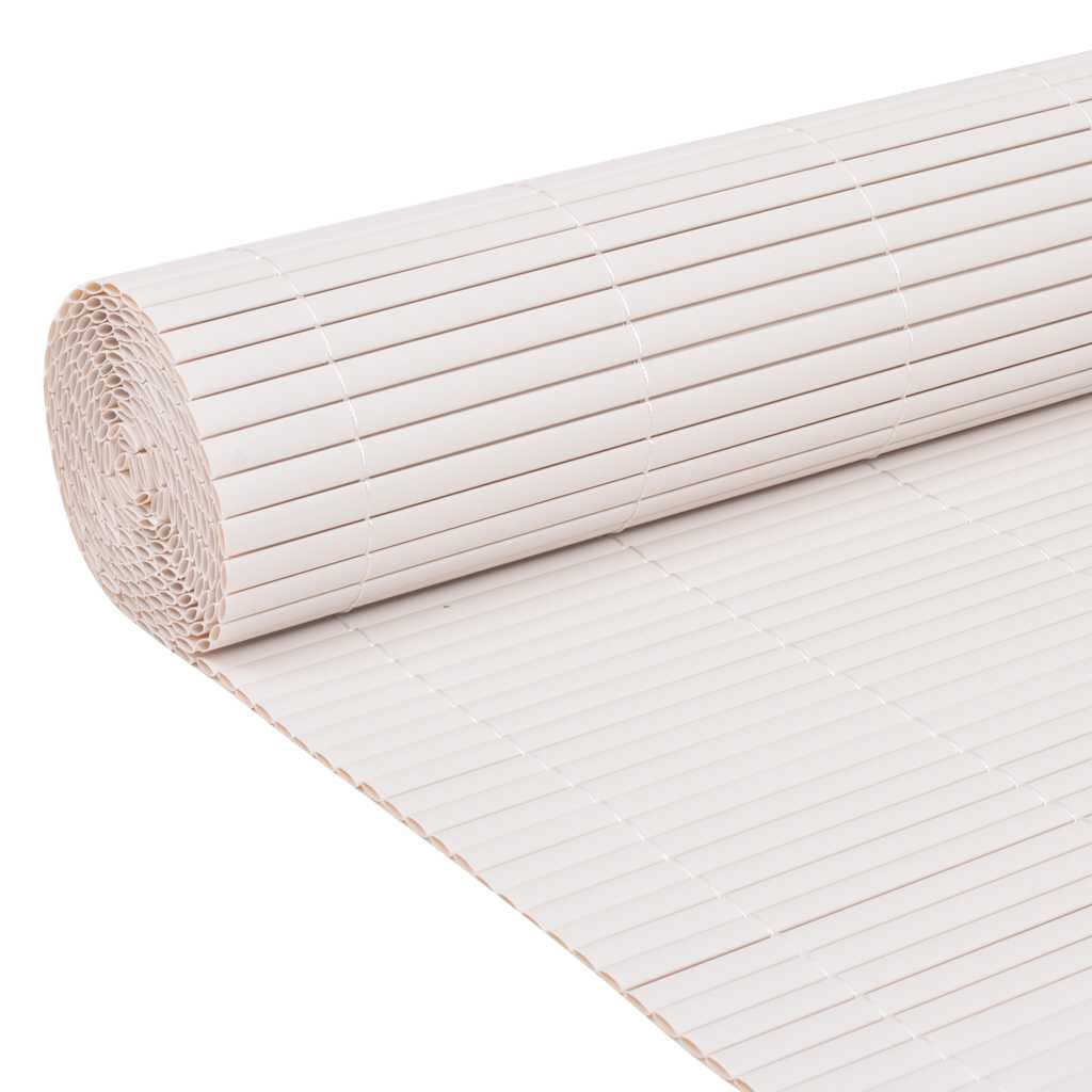 vidaXL Περίφραξη Κήπου Διπλής Όψης Λευκή 90 x 400 εκ.