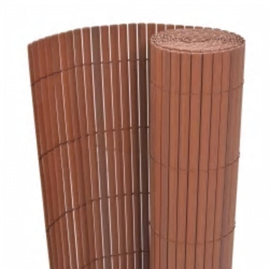 vidaXL Περίφραξη Κήπου Διπλής Όψης Καφέ 110 x 300 εκ.