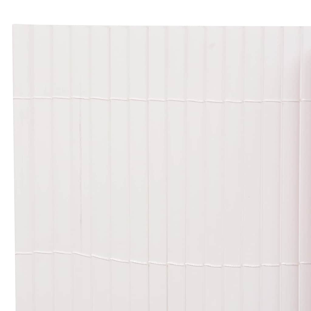 vidaXL Περίφραξη Κήπου Διπλής Όψης Λευκή 110 x 400 εκ.