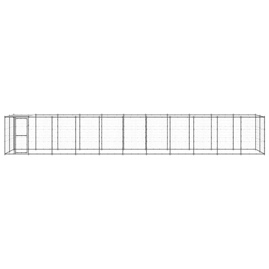 vidaXL Κλουβί Σκύλου Εξωτ. Χώρου με Στέγαστρο 26,62 μ² από Ατσάλι