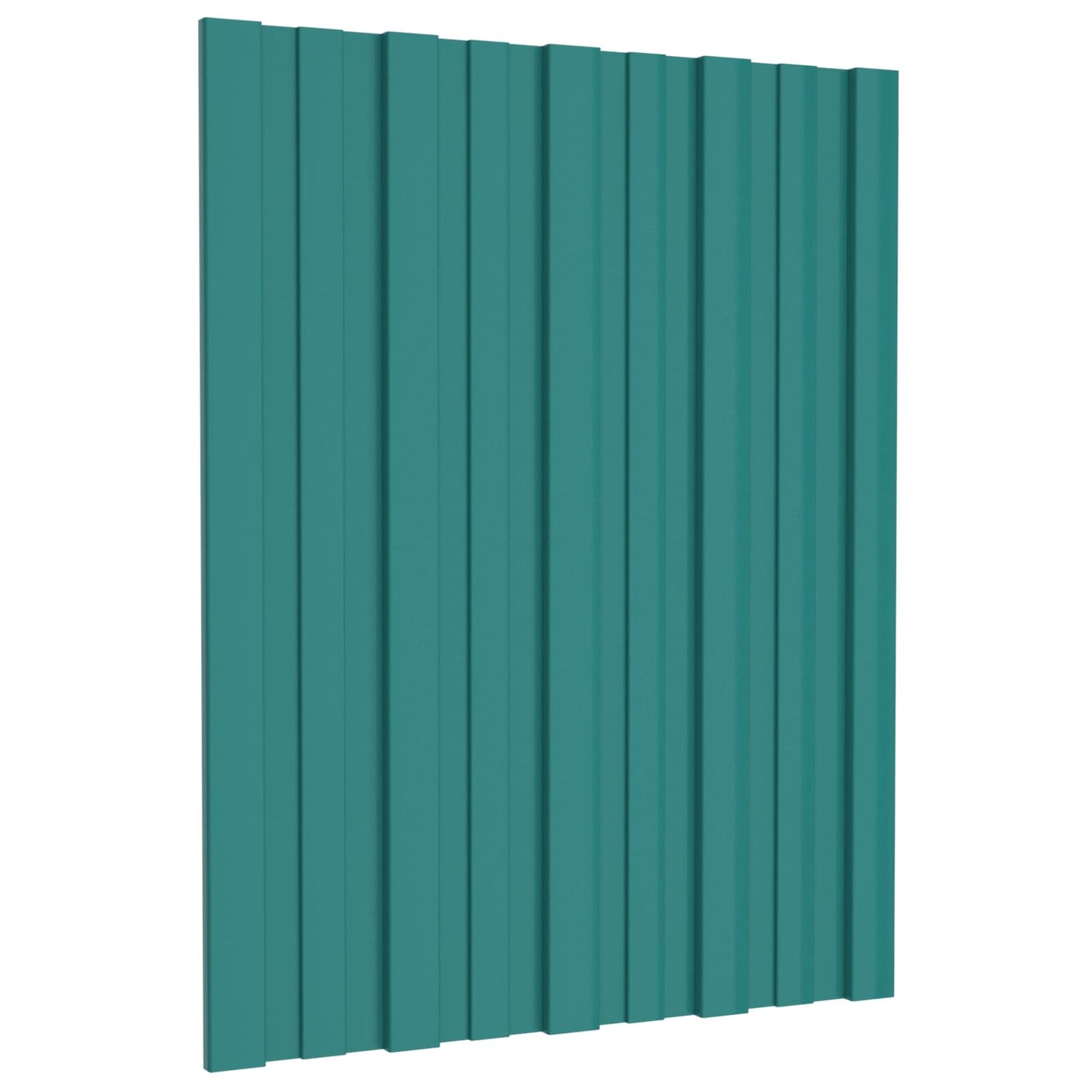 vidaXL Πάνελ οροφής 12 pcs Πράσινο 60 x 45 cm Γαλβανισμένος χάλυβας