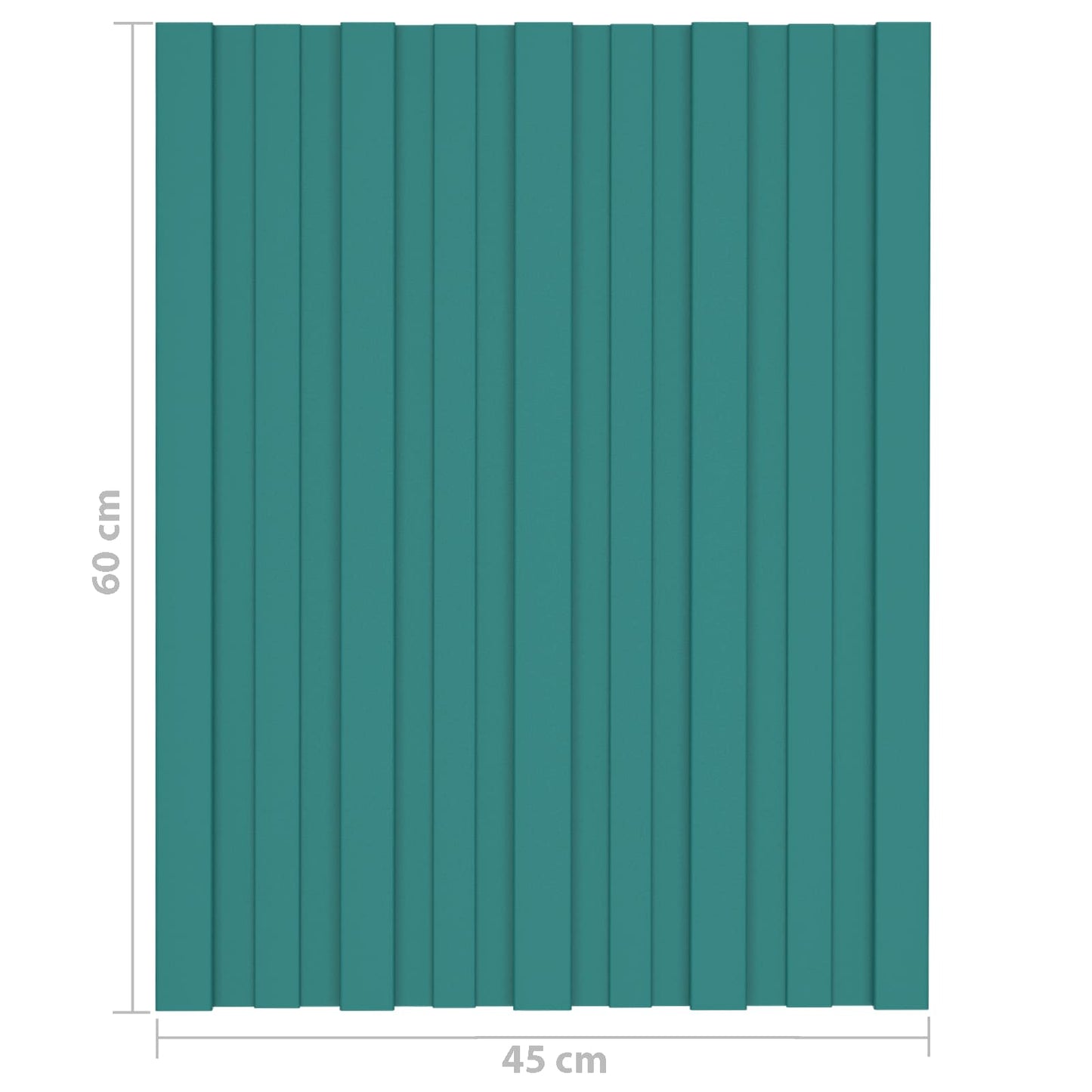 vidaXL Πάνελ οροφής 36 pcs Πράσινο 60 x 45 cm Γαλβανισμένος χάλυβας