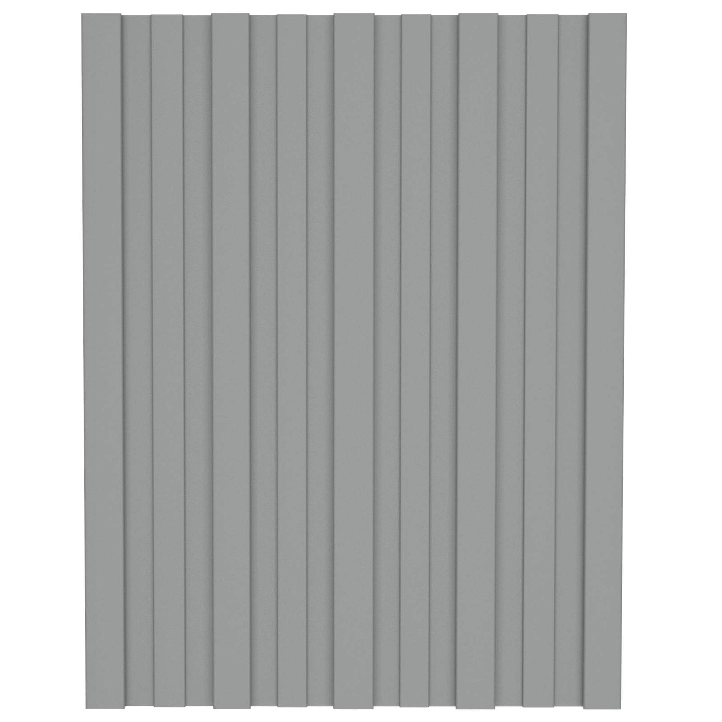 vidaXL Πάνελ οροφής 12 pcs Γκρι 60 x 45 cm Γαλβανισμένος χάλυβας