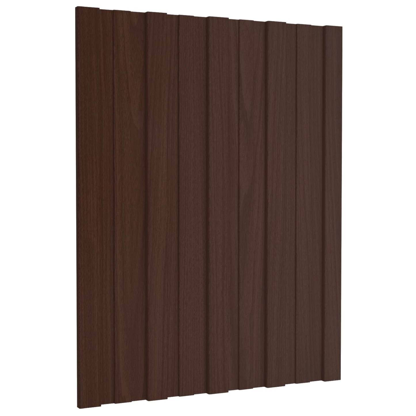 vidaXL Πάνελ οροφής 12 pcs Καφέ 60 x 45 cm Γαλβανισμένος χάλυβας