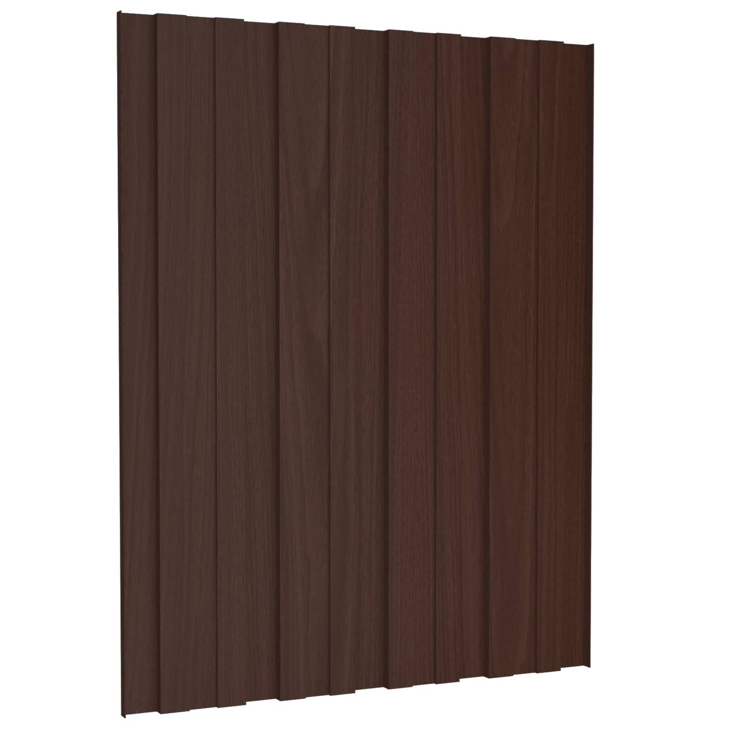 vidaXL Πάνελ οροφής 12 pcs Καφέ 60 x 45 cm Γαλβανισμένος χάλυβας