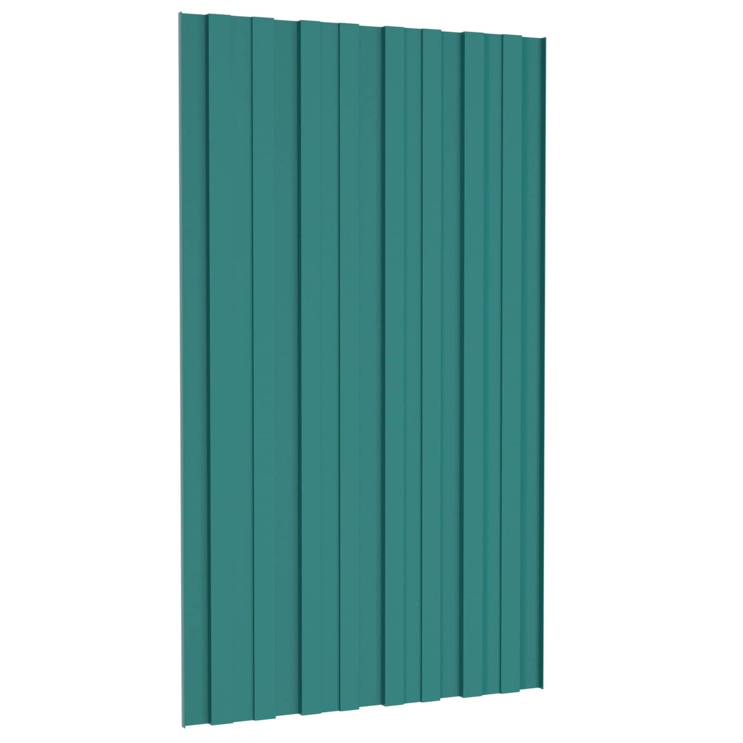 vidaXL Πάνελ οροφής 12 pcs Πράσινο 80 x 45 cm Γαλβανισμένος χάλυβας