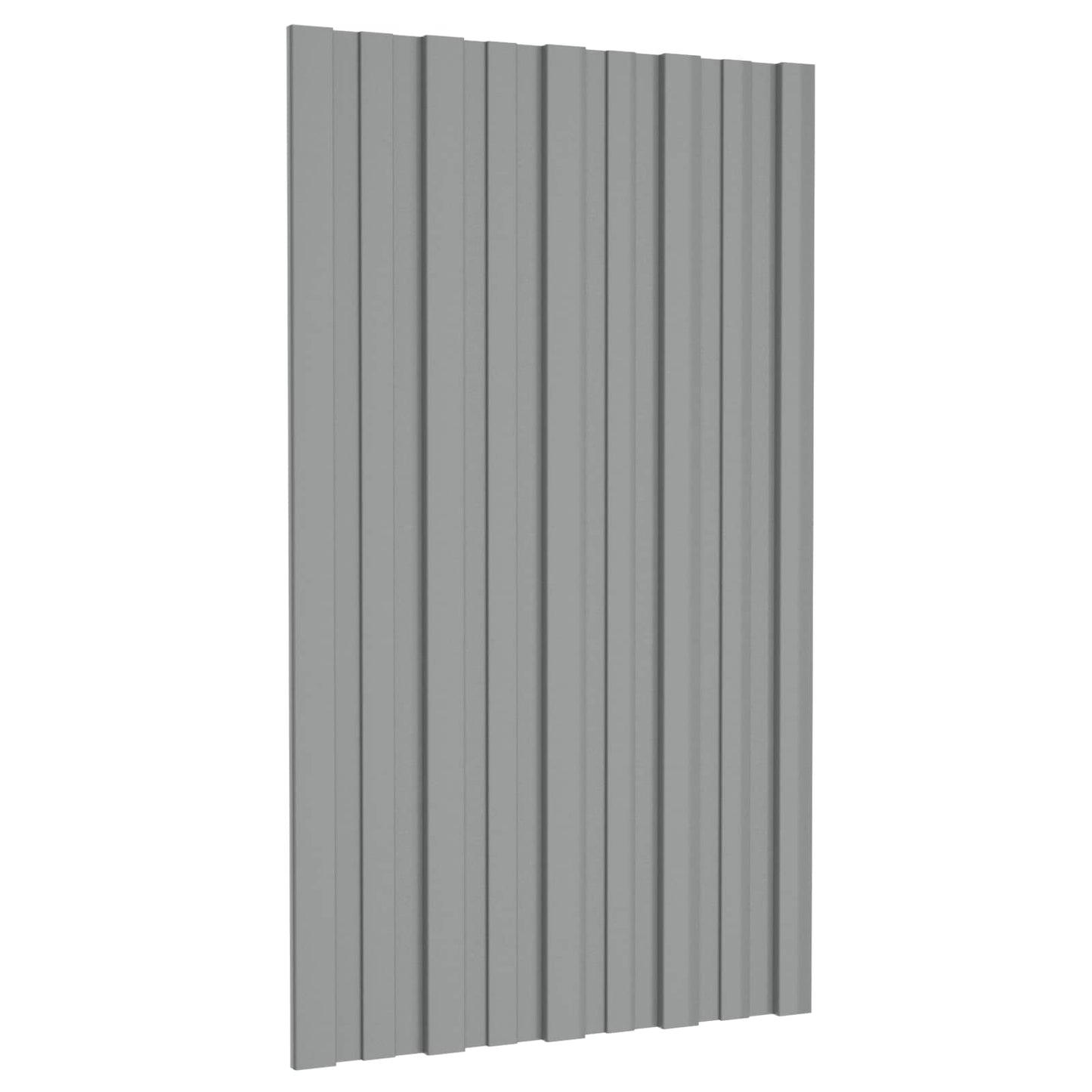 vidaXL Πάνελ οροφής 36 pcs Γκρι 80 x 45 cm Γαλβανισμένος χάλυβας