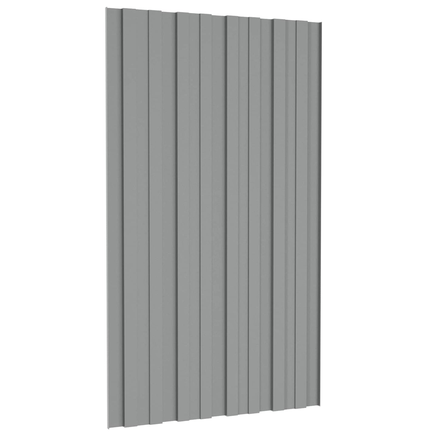 vidaXL Πάνελ οροφής 36 pcs Γκρι 80 x 45 cm Γαλβανισμένος χάλυβας