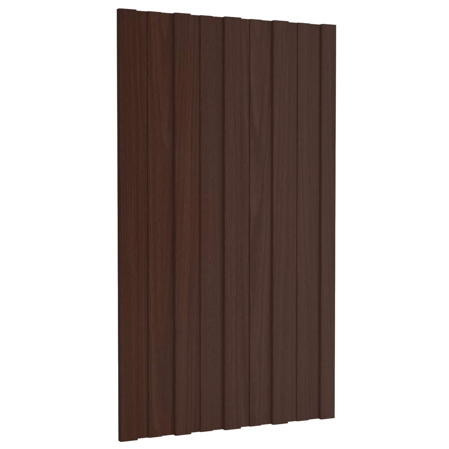 vidaXL Πάνελ οροφής 36 pcs Καφέ 80 x 45 cm Γαλβανισμένος χάλυβας
