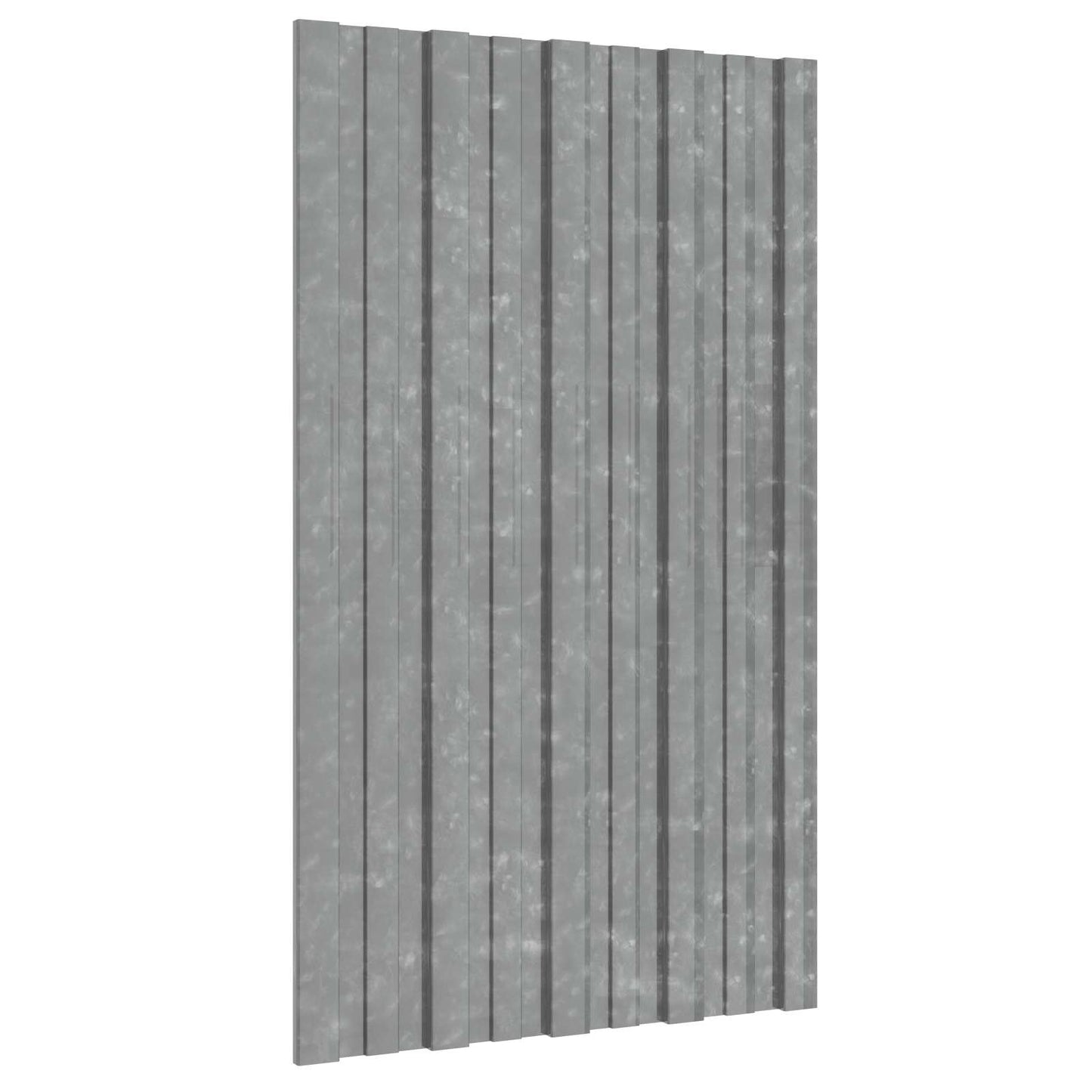 vidaXL Πάνελ οροφής 12 pcs Ασημί 80 x 45 cm Γαλβανισμένος χάλυβας