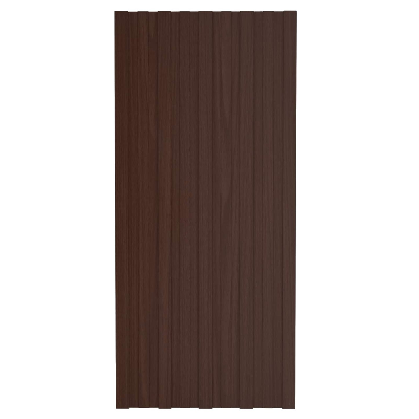 vidaXL Πάνελ οροφής 36 pcs Καφέ 100 x 45 cm Γαλβανισμένος χάλυβας