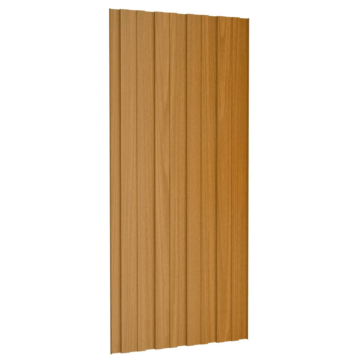 vidaXL Πάνελ οροφής 12 pcs Φυσικό 100 x 45 cm Γαλβανισμένος χάλυβας