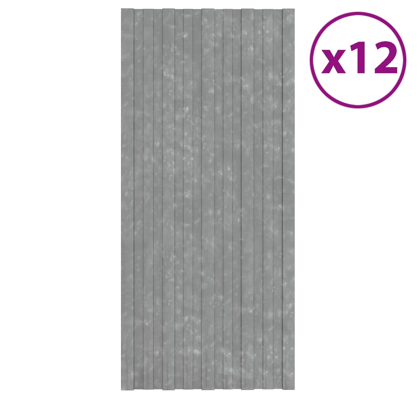 vidaXL Πάνελ οροφής 12 pcs Ασημί 100 x 45 cm Γαλβανισμένος χάλυβας