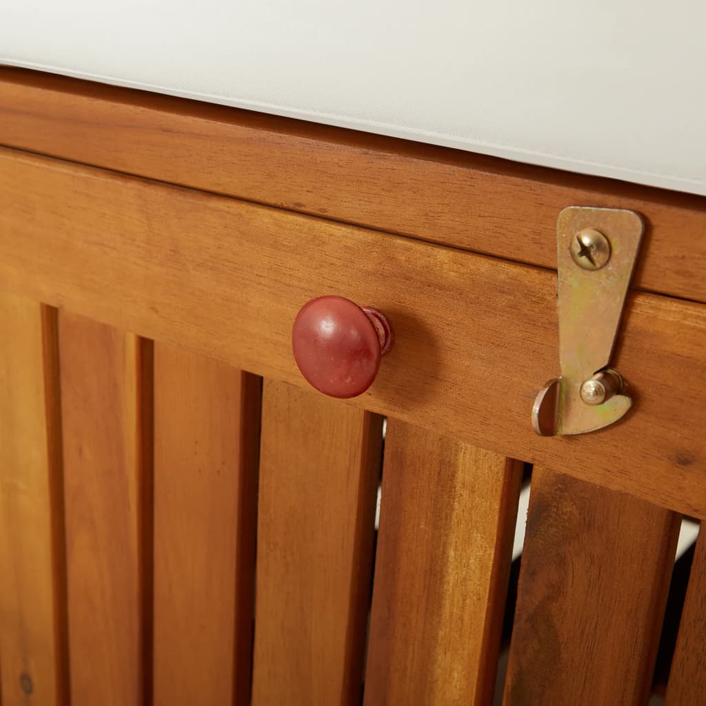 vidaXL Πάγκος Αποθήκευσης 148 εκ. από Μασίφ Ξύλο Ακακίας Με Μαξιλάρι