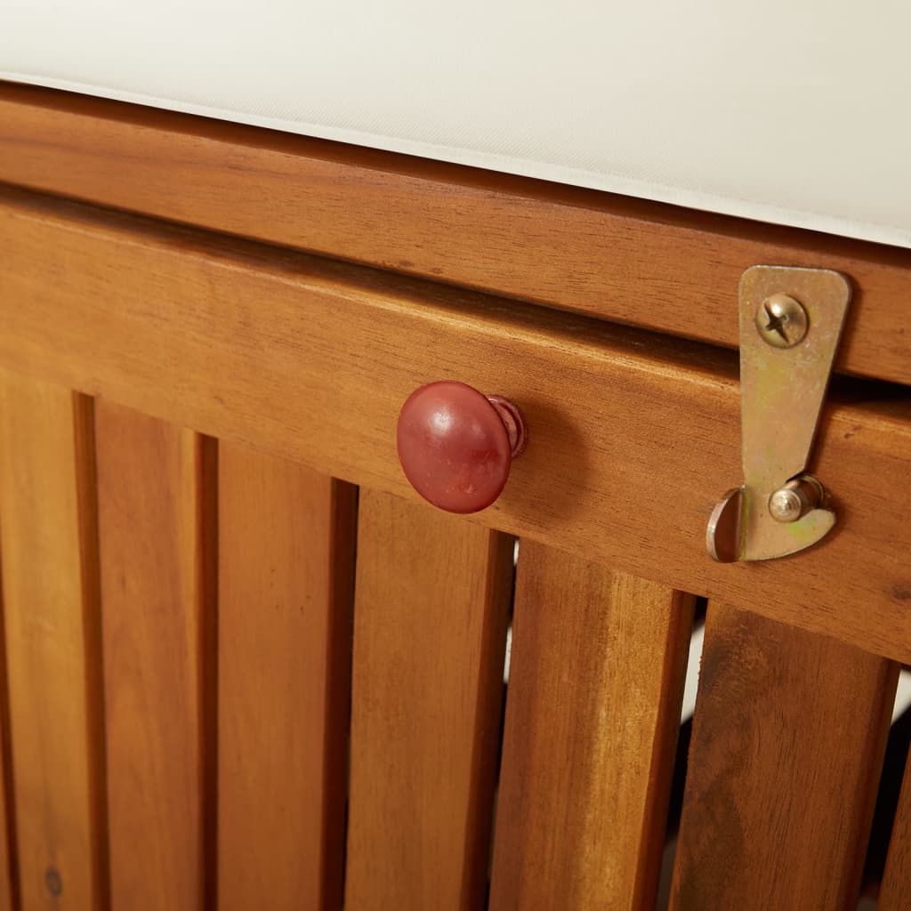 vidaXL Πάγκος Αποθήκευσης 170 εκ. από Μασίφ Ξύλο Ακακίας Με Μαξιλάρι