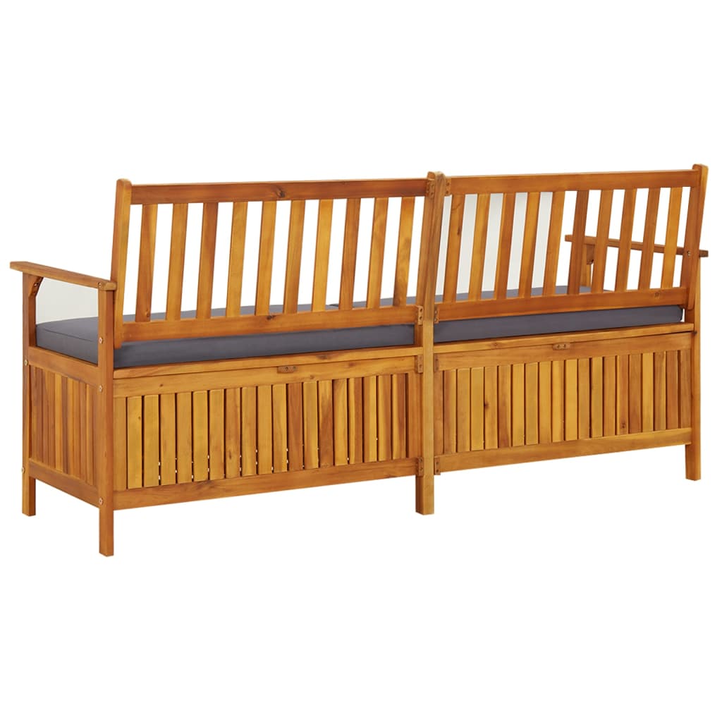 vidaXL Πάγκος Αποθήκευσης 170 εκ. από Μασίφ Ξύλο Ακακίας Με Μαξιλάρι