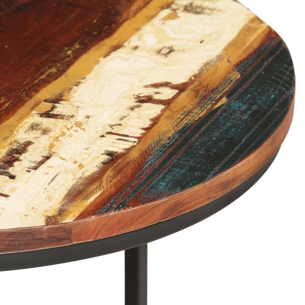 vidaXL Τραπεζάκια Ζιγκόν 2 τεμ. από Μασίφ Ανακυκλωμένο Ξύλο