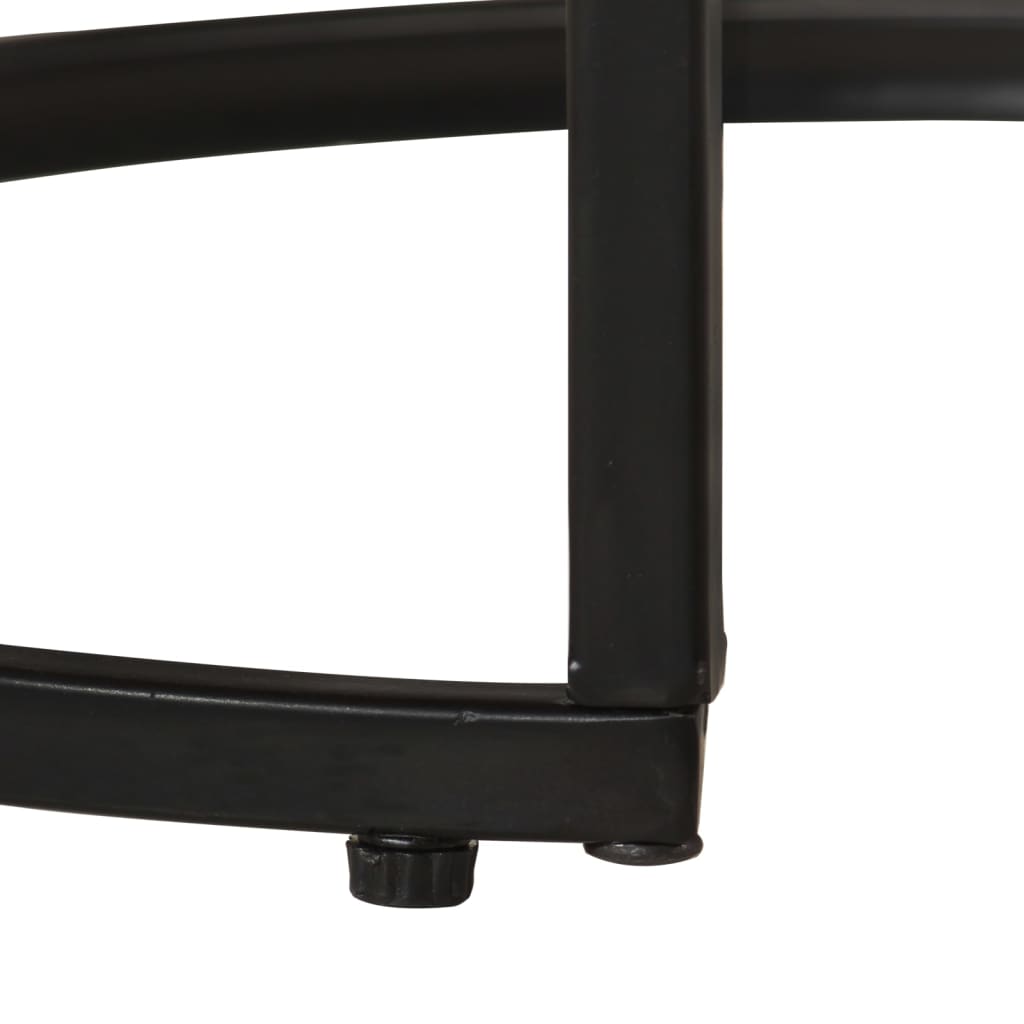 vidaXL Τραπεζάκια Ζιγκόν 3 τεμ. από Μασίφ Ανακυκλωμένο Ξύλο