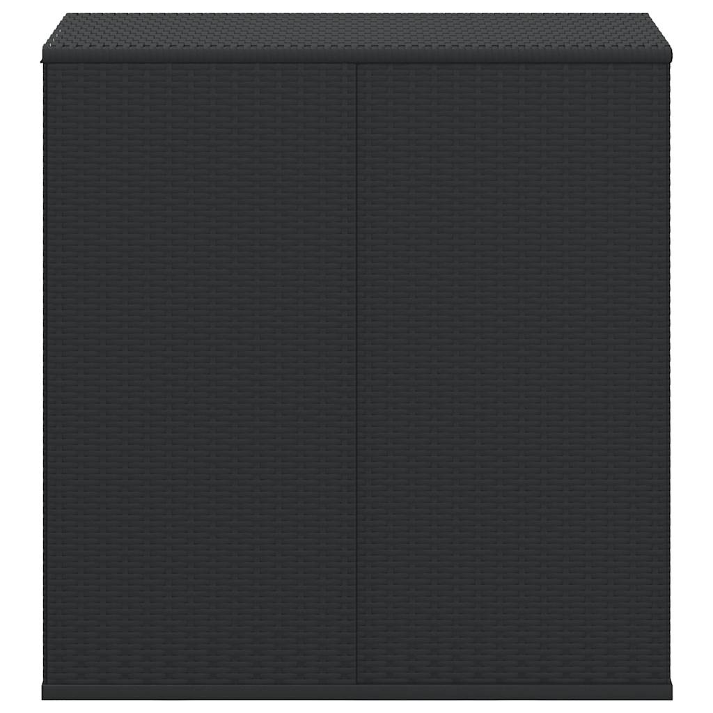 vidaXL Κουτί Μαξιλαριού Κήπου Μαύρο 100x49x103,5 εκ. Ρατάν Πολυαιθ.