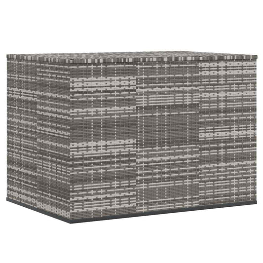 vidaXL Κουτί Μαξιλαριού Κήπου Γκρι 145x100x103 εκ. Ρατάν Πολυαιθ.
