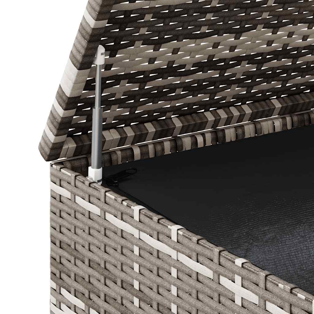 vidaXL Κουτί Μαξιλαριού Κήπου Γκρι 145x100x103 εκ. Ρατάν Πολυαιθ.