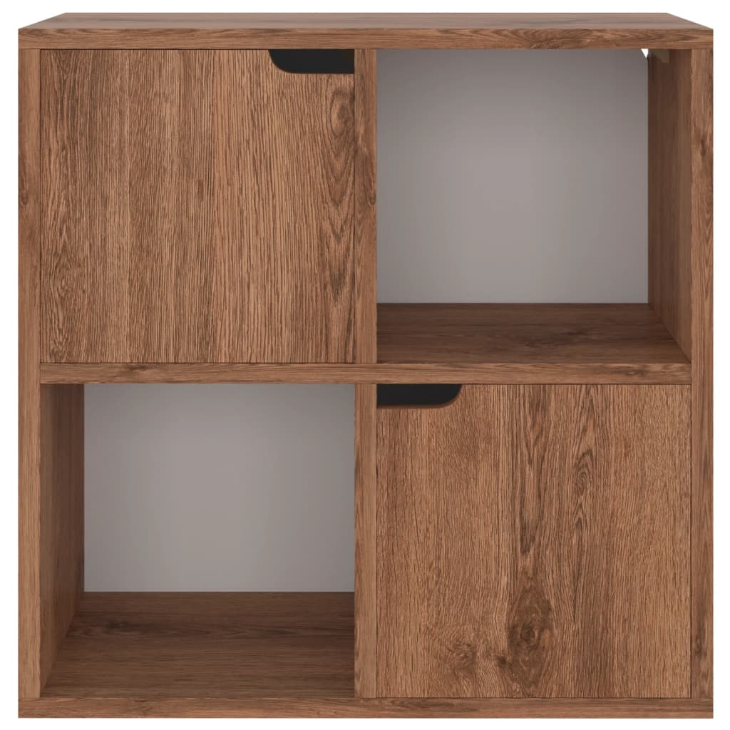 vidaXL Βιβλιοθήκη Χρώμα Καφέ Δρυς 60 x 27,5 x 59,5 εκ. από Επεξ. Ξύλο