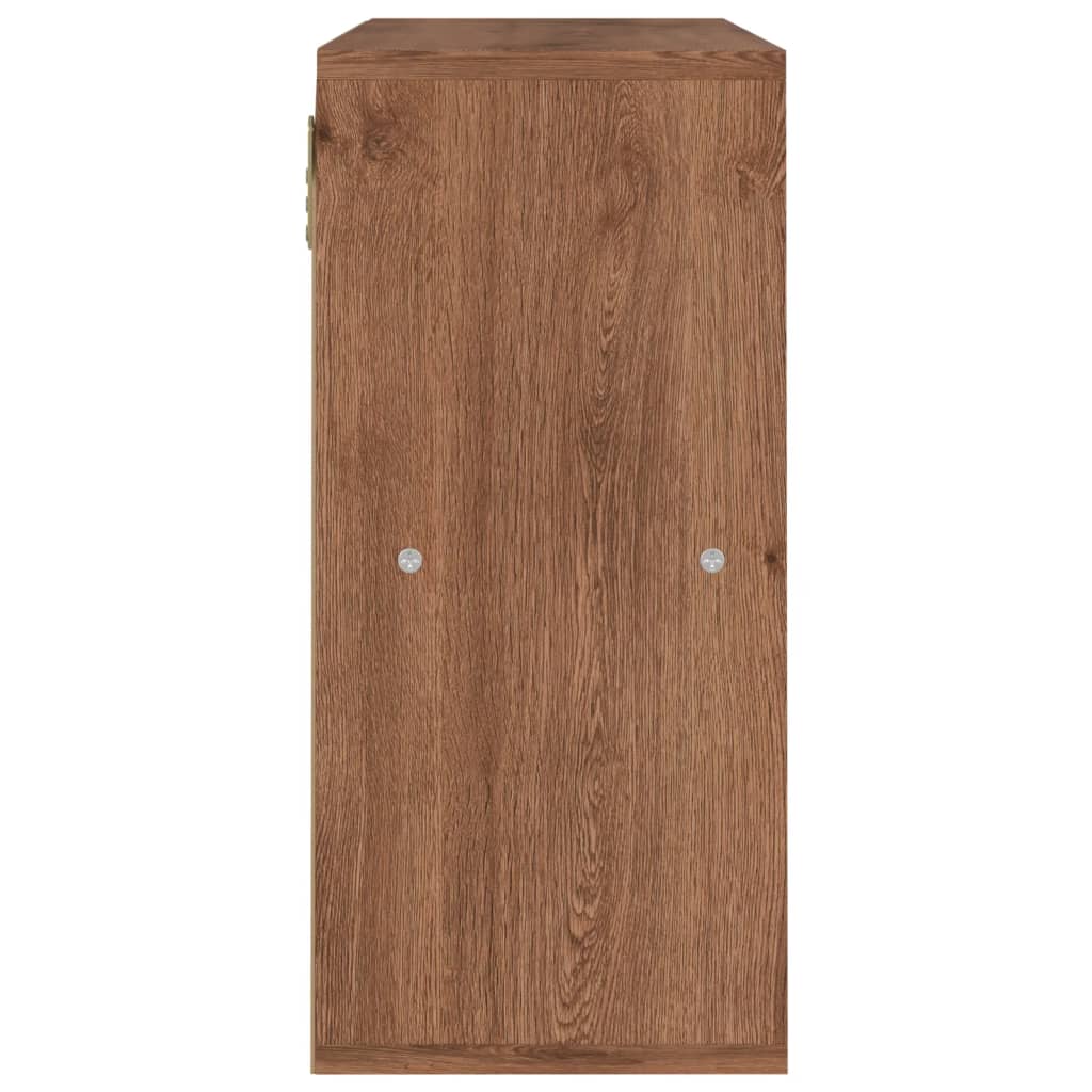 vidaXL Βιβλιοθήκη Χρώμα Καφέ Δρυς 60 x 27,5 x 59,5 εκ. από Επεξ. Ξύλο