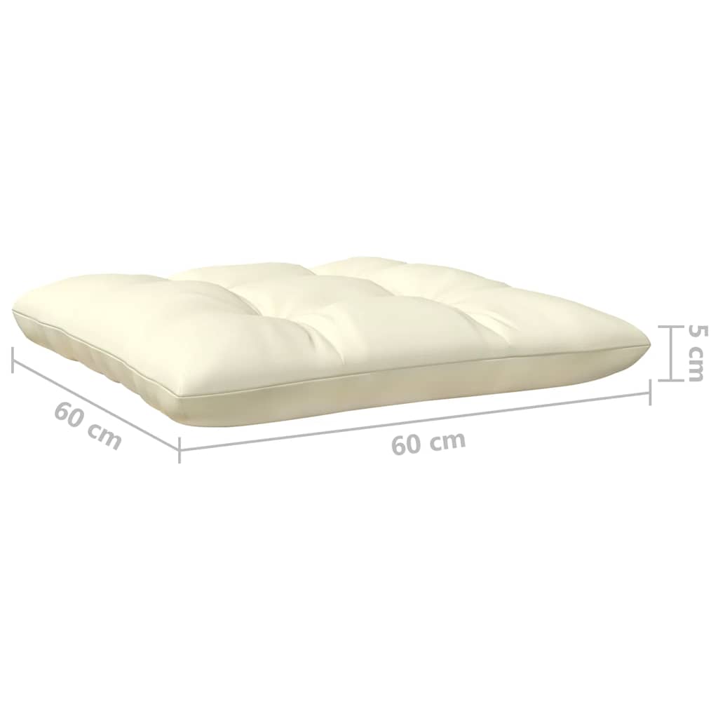 vidaXL Καναπές Κήπου Μεσαίος Καφέ Μελί Μασίφ Ξύλο Πεύκου με Μαξιλάρια