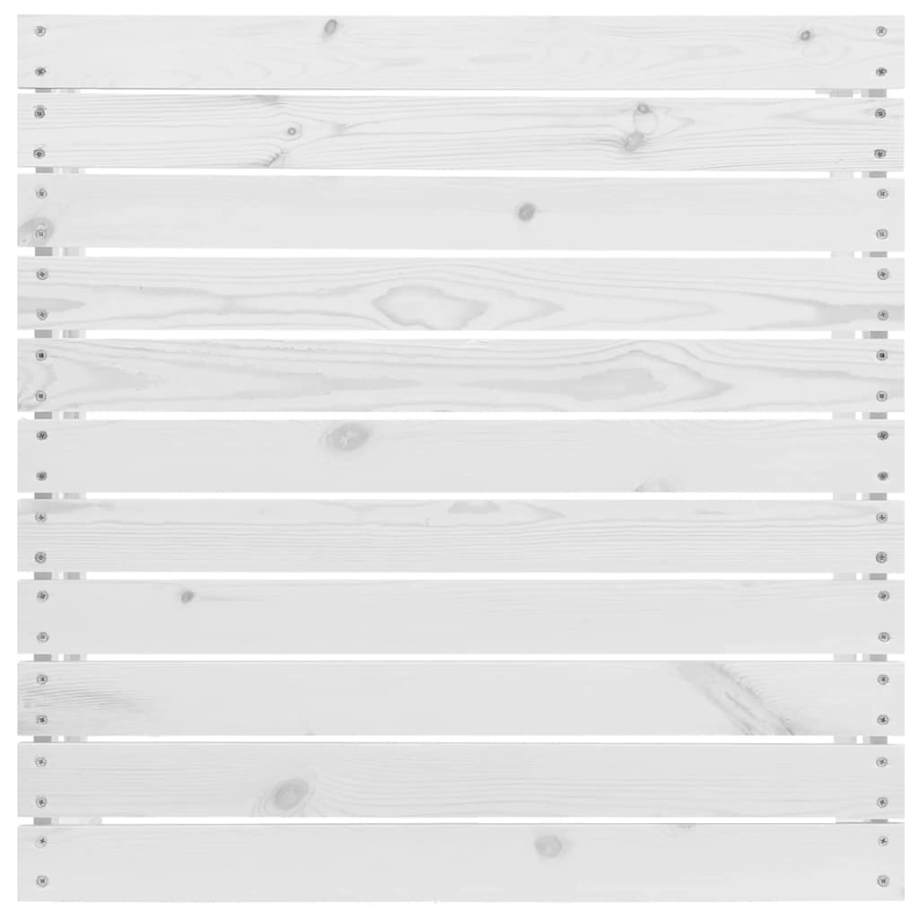 vidaXL Σαλόνι Κήπου Σετ 3 τεμ Λευκό από Μασίφ Ξύλο Πεύκου με Μαξιλάρια