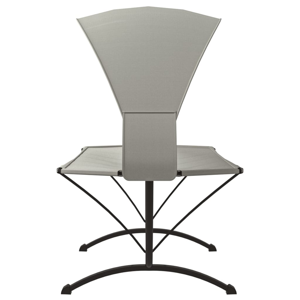 vidaXL Ξαπλώστρα Εξ.Χωρ. με Σκέπαστρο Κρεμ από Ατσάλι + Ύφασμα Oxford