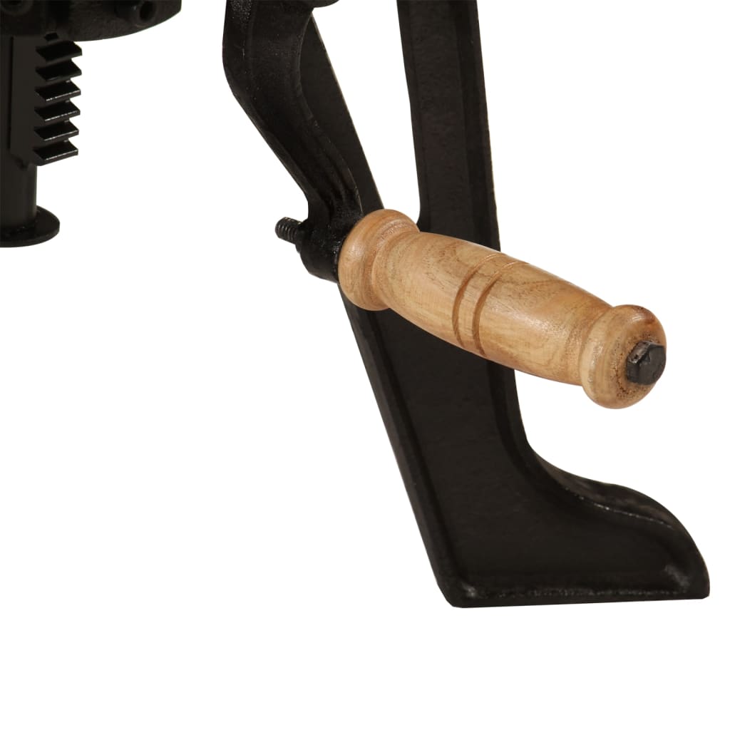 vidaXL Βοηθητικό Τραπέζι 60x(42-62) εκ. Μασίφ Ξύλο Ακακίας/Χυτοσίδηρος