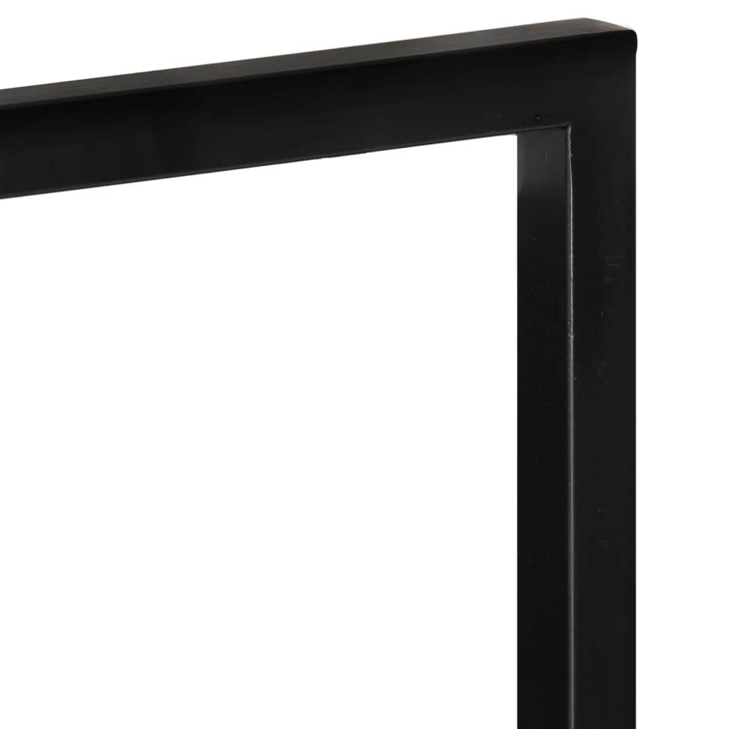 vidaXL Ράφια Τοίχου 2 Τεμ. 25x25x75 εκ. Μασίφ Ξύλο Ακακίας & Ατσάλι