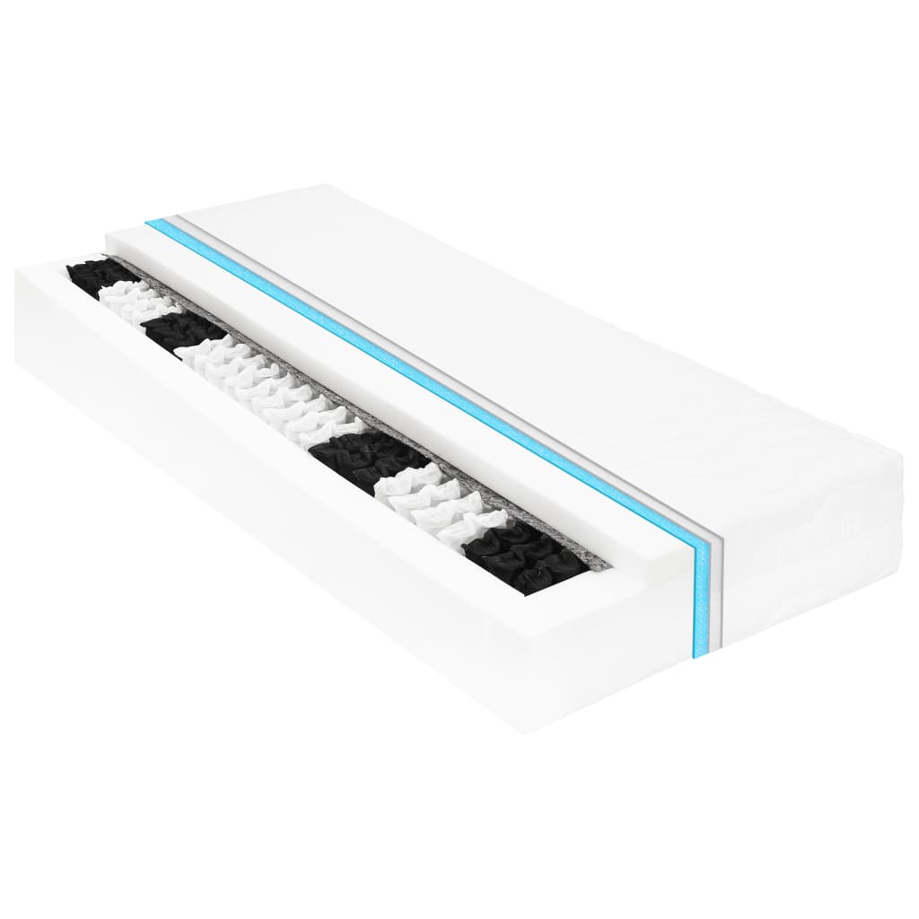 vidaXL Καναπές Κρεβάτι με Στρώμα 90 x 200 εκ. από Μασίφ Ξύλο Πεύκου