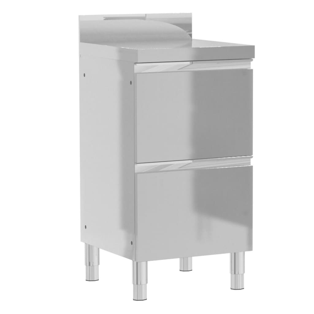 vidaXL Εμπορικά Ντουλάπια Κουζίνας 3 τεμ. από Ανοξείδωτο Ατσάλι