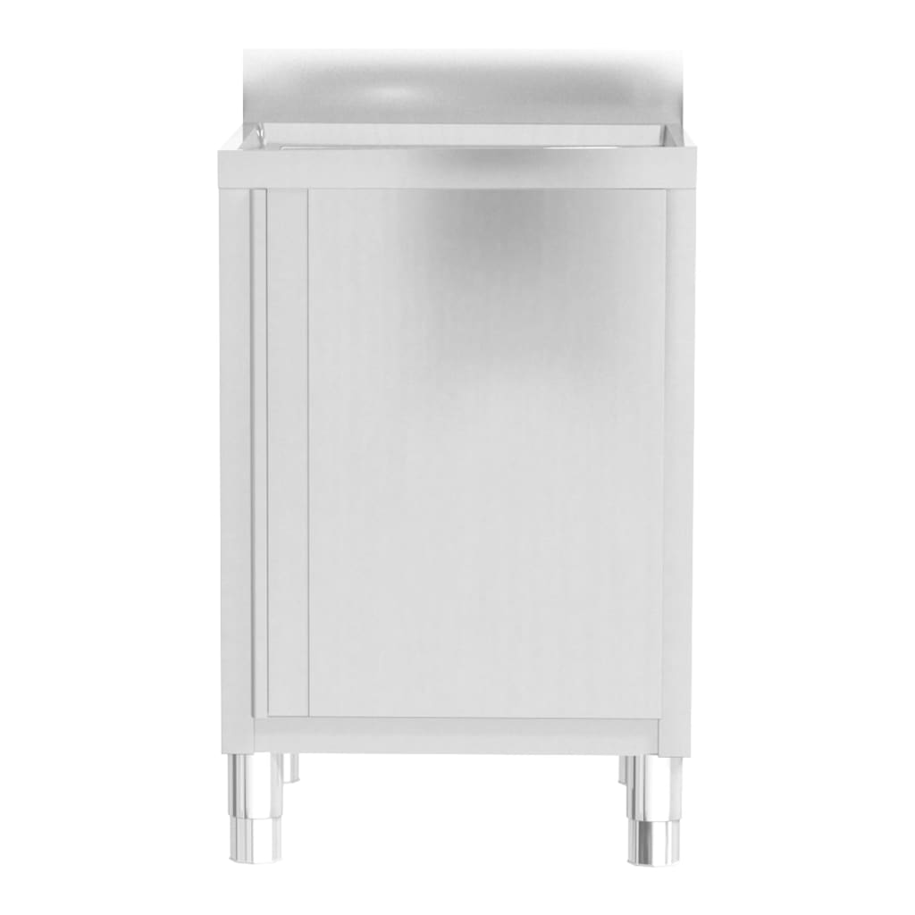 vidaXL Επαγγελματικά Ντουλάπια Κουζίνας 2 τεμ. από Ανοξείδωτο Ατσάλι