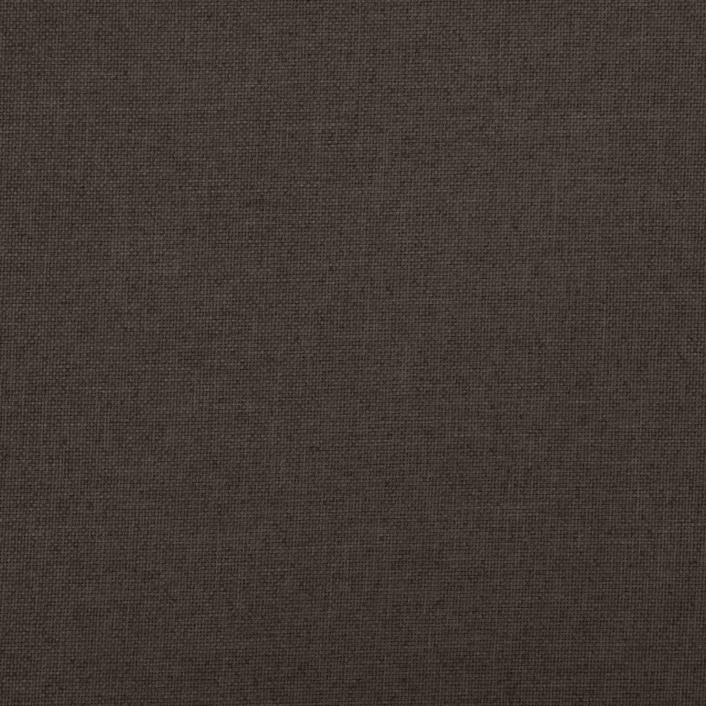 vidaXL Πάγκος Αποθήκευσης Πτυσσόμενος Σκ. Καφέ 76x38x38 εκ. Συνθ. Λινό