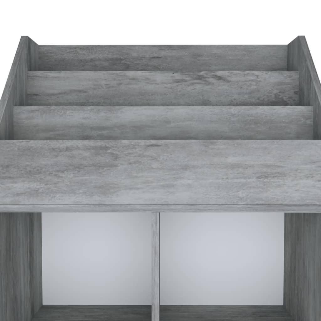 vidaXL Παιδική Ραφιέρα Περιοδικών Γκρι Σκυρ. 71x30x114εκ. Επεξ. Ξύλο