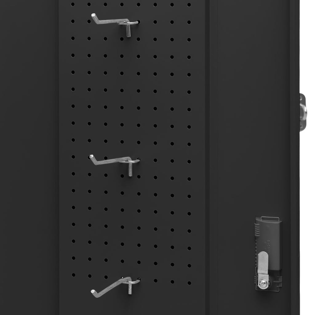 vidaXL Ντουλάπα για Σέλα Ανθρακί 53 x 53 x 140 εκ. Ατσάλινη