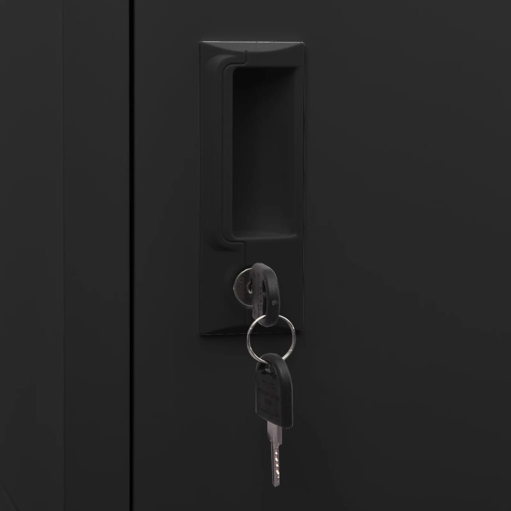 vidaXL Ντουλάπα για Σέλα Ανθρακί 53 x 53 x 140 εκ. Ατσάλινη