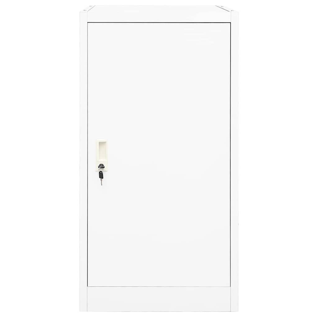 vidaXL Ντουλάπα για Σέλα Λευκό 53 x 53 x 105 εκ. Ατσάλινο