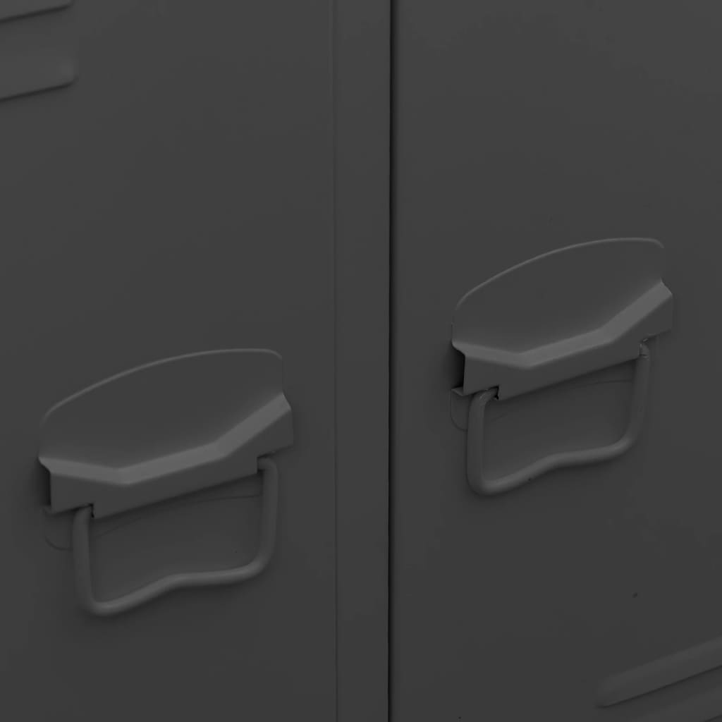 vidaXL Ντουλάπα Βιομηχανική Ανθρακί 67 x 35 x 107 εκ. Ατσάλινη