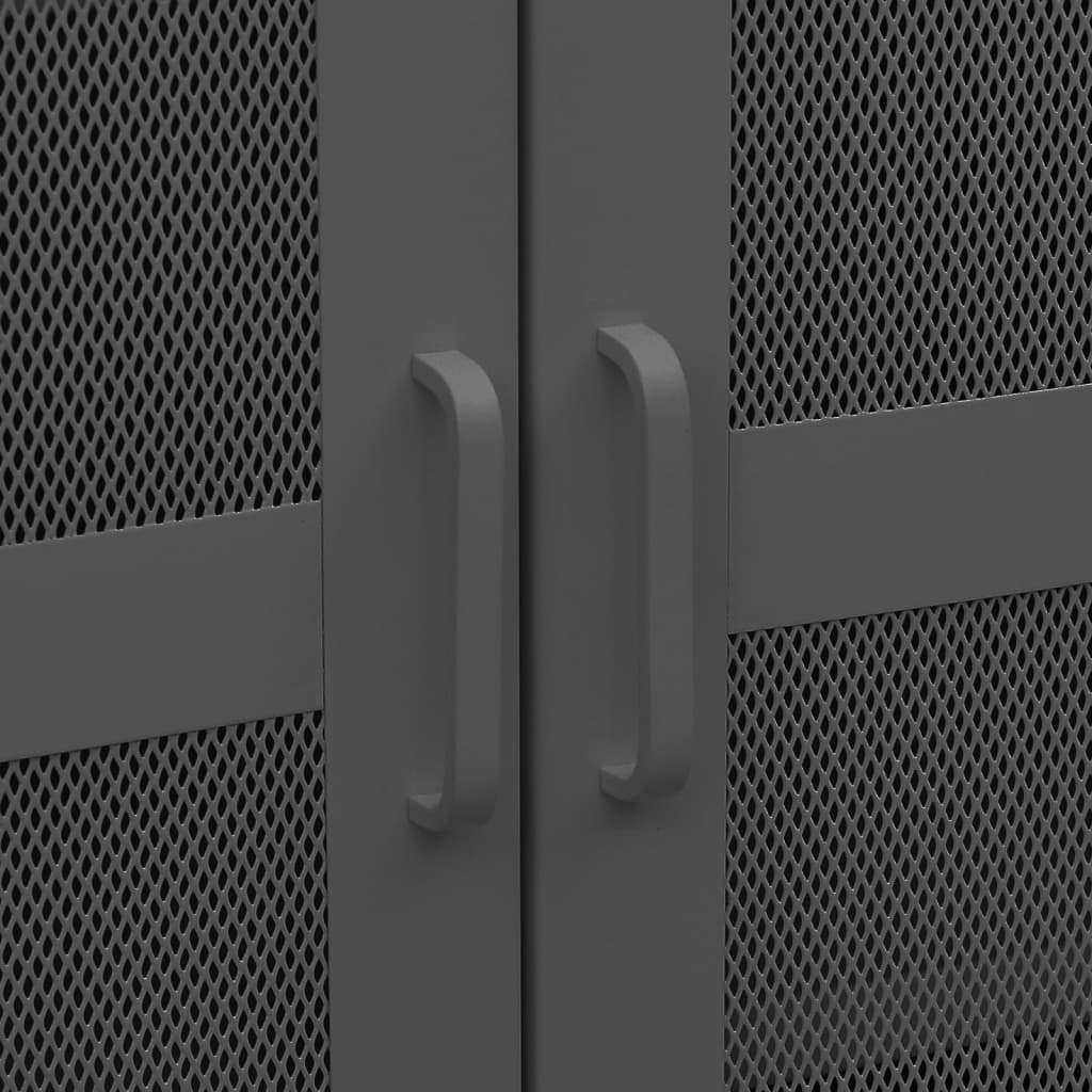 vidaXL Αρχειοθήκη Βιομηχανικού Στιλ Ανθρακί 70 x 40 x 115 εκ. Ατσάλινη