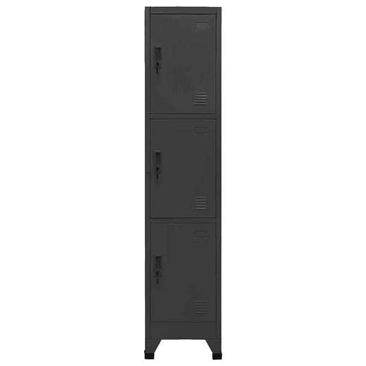 vidaXL Φοριαμός Ανθρακί 38 x 45 x 180 εκ. από Ατσάλι