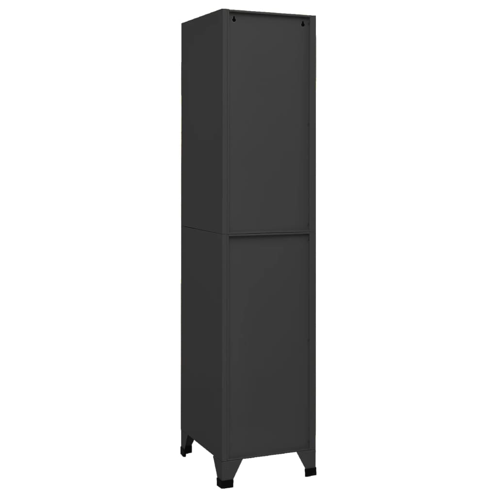 vidaXL Φοριαμός Ανθρακί 38 x 45 x 180 εκ. από Ατσάλι