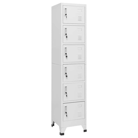 vidaXL Φοριαμός Ανοιχτό Γκρι 38 x 40 x 180 εκ. Ατσάλινος