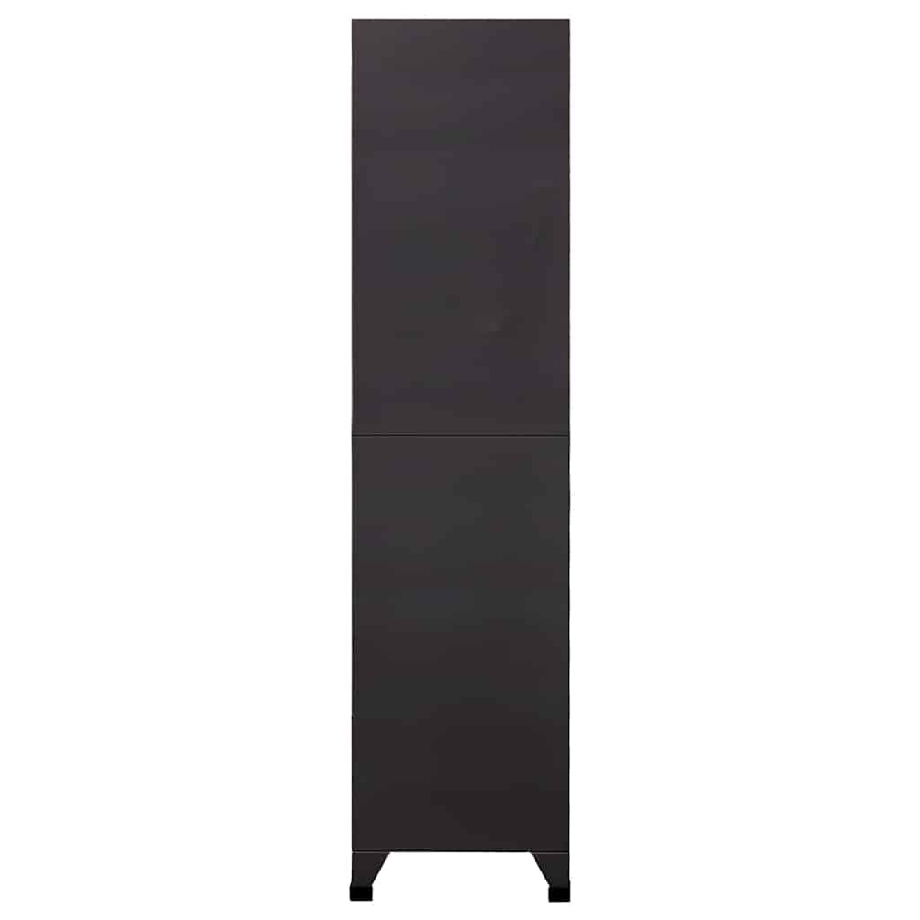 vidaXL Φοριαμός Ανθρακί και Κόκκινο 90 x 40 x 180 εκ. Ατσάλινος