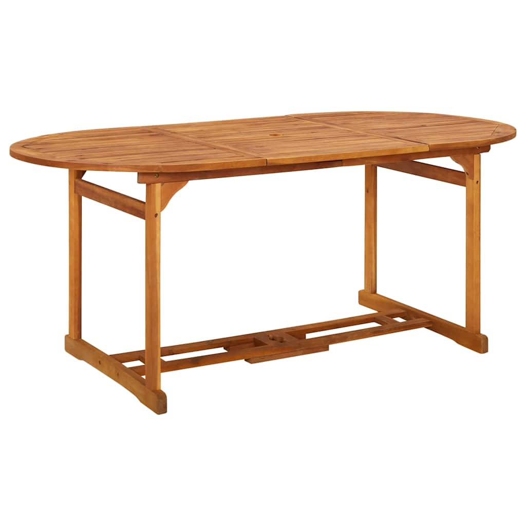 vidaXL Σετ Τραπεζαρίας Κήπου 7 Τεμαχίων 180x90x75 εκ. Μασίφ Ακακία